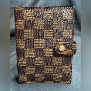 Louis Vuitton Damier Ebene Agenda with Ruler